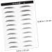 PLAFOPE 4 Sheets Pairs Hair-like Simulation Artificial Eyebrow Patch Simulation Eyebrow Black - Buy Online on GoSupps.com