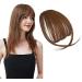 1pcs extension French bang clip in Thick Natural Full Front Neat Bangs Strings Stringe Bang with Temples Bangs Hair Clip for Daily Life Dating Cosplay -Usable and Practical