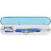 UV Toothbrush Disinfectant & Sterilizer - Portable Antibacterial Cleaner - Blue Toothbrush Container - Buy Online on GoSupps.com