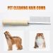 Wooden Handle Grooming Comb for Dogs Cats | Pet Hair Detangler Tool - Buy Online on GoSupps.com