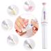 Electric Nail Drill Nails Art File Electric Manicure Drill Set, Portable Nail Buffer Fingernail Grinder Kit Multi-function Natural Toe Nail Polisher Grinding Burnishing Machine for Home Salon (5 in 1) Off White