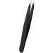 Stainless Steel Black Matte Slant Tip Eyebrow Tweezers by AURAY - Buy Online on GoSupps.com