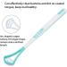 Coated Tongue Scraper - Ergonomic Mouth Care Device for Bacteria Removal | Food-Safe Non-Slip Design - Buy Online on GoSupps.com