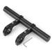 ZXIRANYUN Bicycle multi-function extension extension rack, double-clamp aluminum alloy handlebar extender, handlebar extension rack, used for stopwatch lamp bracket, bicycle accessories black
