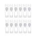 12Pcs Portable Empty Refillable Clear Plastic Airless Vacuum Pump Bottle Cosmetic Make-up Cream Lotion Sample Packing Toiletries Liquid Storage Container Vial Jars(5ml/0.17oz) 5ml/0.17 Ounce
