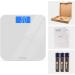 Innotech Digital Bathroom Scale - Easy-to-Read Backlit LCD - White - Buy Online on GoSupps.com