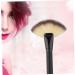 1Pc Big Black Fan Brush - Versatile Makeup Tool for Blush Concealer & Powder - Portable Face Brush for Beauty & Personal Care - Buy Online on GoSupps.com
