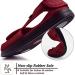 Zzxv Women's Diabetic Slippers - Extra Wide Adjustable Open Toe Sandals for Swollen Feet and Plantar Fasciitis | Red, Size 41 - Buy Online on GoSupps.com
