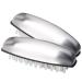 kuou Stainless Steel Nail Brush 2 Pieces Hard Bristle Hand Wash Brushes Nail Clean Brush Handle Nail Finger Tip Scrubbing Brush Nail Brushes for Cleaning Nails and Toes Nails