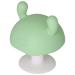 Baby Teething Toy Food Grade Silicone Teether Mushroom Shaped for Infant Over 4 MonthsPink (Green)