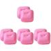 Lurrose carrier bag 8 pieces menstruation cups-storage box plastic cup foldable cup carrier portable mug together together silicone cup small bag