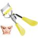 Makeup Tool Eyelashes Curler with Built-in Comb Professional Lashes Curler Eyelashes Accessories Fits All Eye Shape Yellow - Buy Online on GoSupps.com