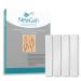 NewGel+ Advanced Silicone Scar Treatment Sheeting for OLD and NEW Scars, for Surgery, Injury, Keloids, C-Section, Burns, and Acne, Reusable, 1" x 6" Sheet (4 Count) - CLEAR
