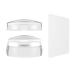Nail Art Stamper, Clear Silicone Stamping Jelly with Scraper, Transparent Visible Body, No Misplacement for DIY Nail Decor Mini