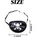 26PCS Black Pirate Eye Patches - Skull Eye Masks for Adults | Perfect for Halloween & Christmas Party Favors - Buy Online on GoSupps.com