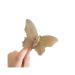 Transparent Butterfly Half Tied Hair Clip Back Spoon Clip Frosted Shark Clip Hair Clip FrostedButterfly-Tan