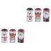 Healeved 6 Pcs Christmas Storage Box Christmas Metal Cans Xmas Goodie Boxes Cookie Boxes Seal Small Candy Box