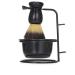 Layhou Razor brush Stands and bowl set metal shaving brush Halter soap shell cup cup plastic for men Bart removal tools