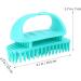 Goohochy Silicon Shampoo Brush for Women - Scalp Massager & Hair Cleaning Device - Blue 10.5x7x5.5cm - Ideal for Head Massage & Laundry Collector - Buy Online on GoSupps.com