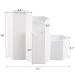 Plastic Makeup Brush Holder Organizer - 4 Slot Cosmetics Brushes Storage Pen Cup (White) - Buy Online on GoSupps.com