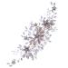 Didiseaon Headgear Rhinestone Hair Clip Accessories Rhinestone Barrettes Crystal Headpiece Wedding Pearl Hair Barrettes Bridal Hair Decor Hair Dryer Brush Tiara Comb Bride Metal The Flowers