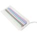 5 Pcs Elbow Straight Bent Drinking Straw With Cleaning Brush Set Party Silicone Straws Reusable Large straight tube