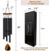 Cat Memorial Wind Chimes Gift Set with Rainbow Bridge Bracelet - Honoring and Remembering Beloved Cats - 28 inches - Buy Online on GoSupps.com