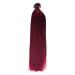 Burerne Keratin Bonding Extensions 100% Remy Real Hair Human Hair - 25x 1g 45cm smooth strands - Long hair with keratin bondings U -tip hair extension hair compression color: burner
