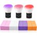 Ipetboom 1 Set Manicure Kits Mushroom Kit Pedicure Kit Sanding Buffing Block Mushroom Cleaning Brush Makeup Powder Blush Barrette Clips for Crafts Makeup Brush Large Nail Sponge Purple - Buy Online on GoSupps.com