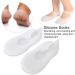 Silicone Moisturizing Socks for Men & Women - Non-Slip Anti-Split (2 Pack Large White) - Buy Online on GoSupps.com