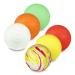 Captain Lax Massageball Original - Lacrossball in different colors made of hard rubber with the dimensions 6 x 6 cm suitable for trigger point & fascia massage/crossfit 6 Set White Orange Glow in the Dark Red Unit Size
