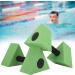 2PCS Water Dumbbells for Aquatic Exercise - Lightweight Triangle Shape Barbells for Water Aerobics & Swimming Fitness - Green EVA Foam Aquatic Fitness Equipment - Buy Online on GoSupps.com