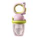 Maseaxi Baby Feeder | Food-Safe Silicone Baby Food Holder & Nibble Feed Dispenser | Healthy Bite Rings for Toddlers & Newborns - Pink - Buy Online on GoSupps.com