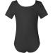 Phineein Girls Short Sleeve Black Leotard - Kids Size 4-6 Years - Buy Online on GoSupps.com