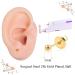 Firstomato 2PCS Disposable Ear Piercing Kit with Hypoallergenic Earrings - 3.0mm Ball 24Kt Gold - Buy Online on GoSupps.com