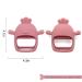 Chick Shape Baby Teething Toys | Food-Grade Silicone Teether for Soothing Pain Relief | Easy-to-Grip Baby Chew Toy (Dark Pink) - Buy Online on GoSupps.com