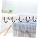 Angoily 3pcs 5 Kitchen Hooks Pegs Coat Hangers 5 Pegs Door Back Hooks Over The Door Hangers mediumx3pcs Silverx3pcs - Buy Online on GoSupps.com