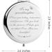 Personalized Cute Engraved Travel Makeup Mirror for Granddaughter - Ideal Gift for Birthday or Graduation from Grandma & Grandpa - Buy Online on GoSupps.com