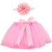 Desenda Pink Newborn Photography Props Princess Skirt and Headband Set (0-4 Months) - Buy Online on GoSupps.com