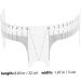 BIUDECO 10pcs Eyebrow Design Ruler Brow Ruler Sticker Eyebrow Tracer Measuring Ruler White Cosmetic Plastic - Buy Online on GoSupps.com
