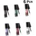 Angoily 6pcs Eyeshadow Glitter Liquid Eyeliner Sparkling Liquid Eyeliner Shadow Shiny Metal - Buy Online on GoSupps.com