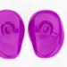 1 Pair Ear Cover Professional Reusable Transparent Ear Staining Caps for Dyeing Purple - Buy Online on GoSupps.com