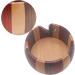 LAMXD Wooden Yarn Bowl Holder with 12 Bamboo Crochet Hooks - Handmade Wool Storage Organizer for Knitting & Crochet - 15 cm - Buy Online on GoSupps.com