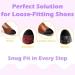 Shoe Filler Inserts for Loose Shoes - Fit Better & Prevent Heel Slipping - 4-Pack (X-Small Black) - Perfect for Men & Women - Buy Online on GoSupps.com