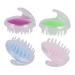 Sewoart 4 pieces of the headbrush scalp washer with soft silicone for all hair hairbrush for toddlers shampoo brush for the scalp hair washing brush shower hair washers massage