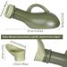 Portable Urinal Travel Toilet Bottle with Funnel - 1000ML Unisex Pee Container for Camping, Car & Outdoor Travel - Buy Online on GoSupps.com