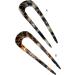 amangul Shaped Hair Pin Fork Sticks 2 Prong Acetate Tortoise for Hairpin - Buy Online on GoSupps.com