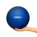 URBNFit Small Exercise Ball - 9-inch Mini Pilates Ball with Fitness Guide for Yoga, Barre, Physical Therapy, Stretching & Core Stability Workout Blue