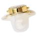 Buy Luxury BPA-Free Baby Pacifier - Rhinestone Golden Bling Dummy for 6-18 Months Newborns - Buy Online on GoSupps.com