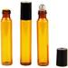 Yizhao 10ml Amber Roll-On Glass Bottles - 36 Pack with Stainless Steel Rollers for Essential Oils Aromatherapy Fragrance and Massage - Buy Online on GoSupps.com